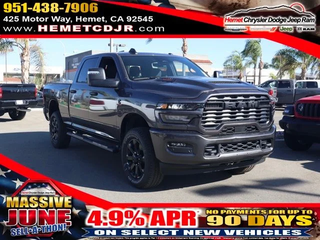 New 2026 Granite Crystal Metallic Clear-Coat Exterior Paint RAM Tradesman Black Express Crew Cab 4x4 image 1