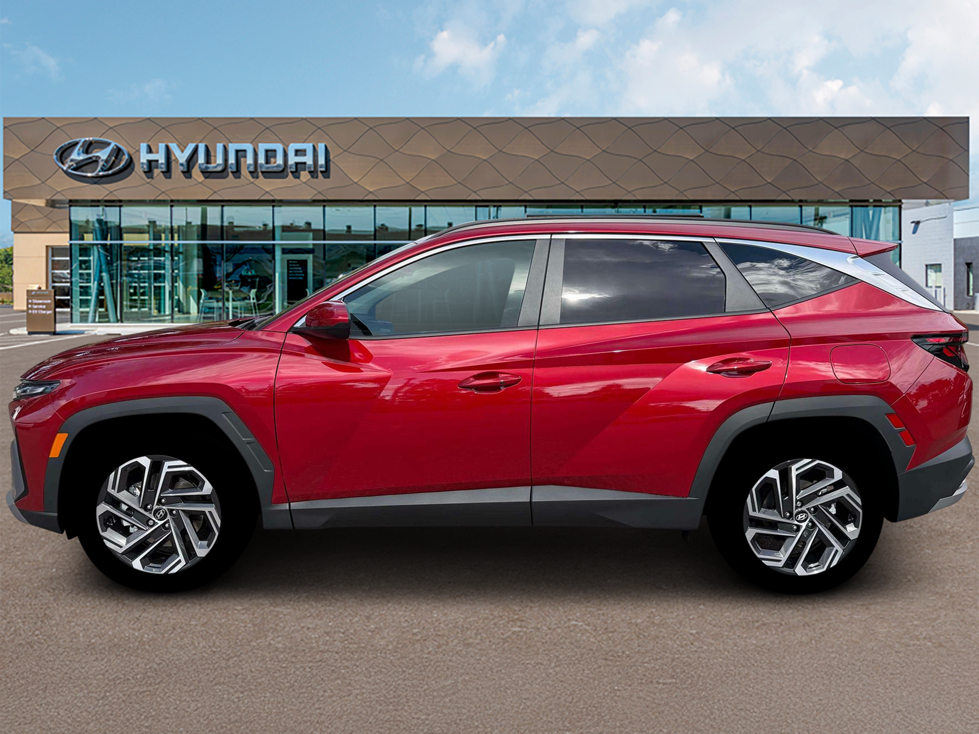 New 2026 Ultimate Red Hyundai SEL Plus AWD image 3