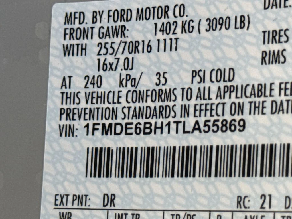 New 2026 White Ford Base image 30