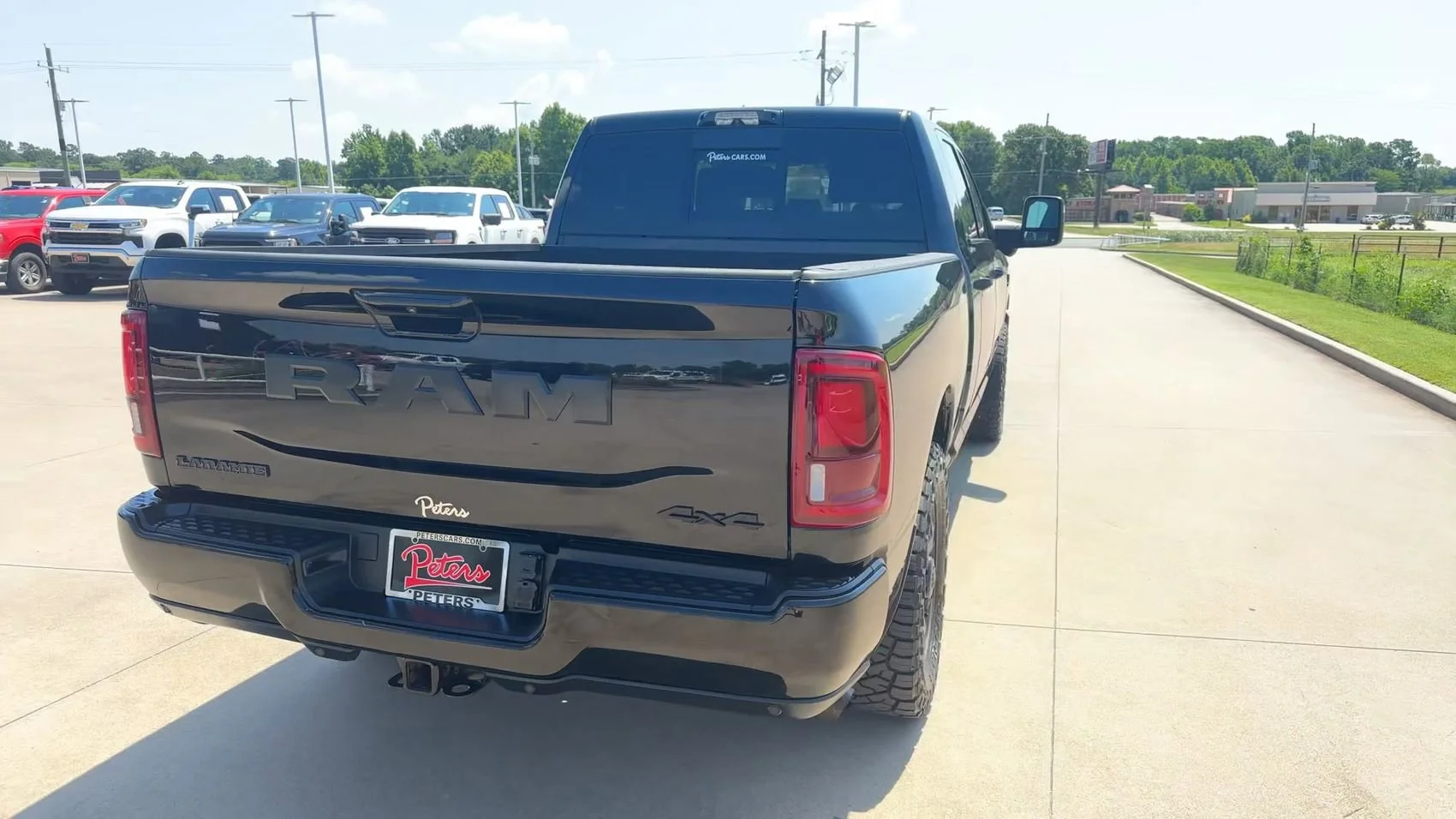 Used 2025 Diamond Black Crystal Pearlcoat Ram Laramie image 6
