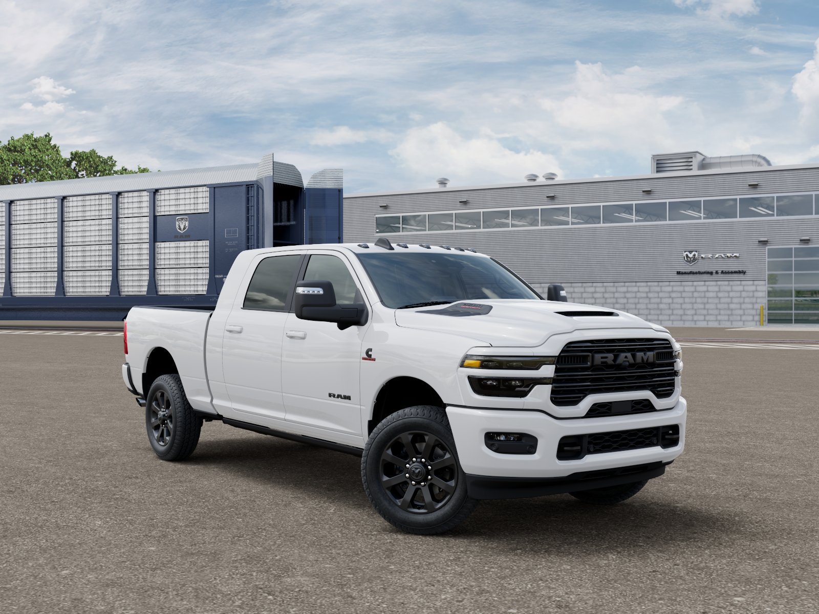 New 2026 Bright White Clear-Coat Exterior Paint RAM Laramie image 4