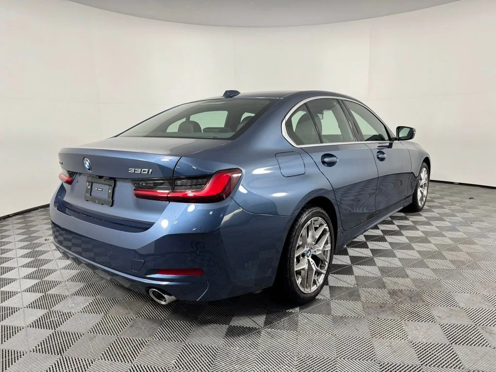 Certified Used 2025 Arctic Race Blue metallic BMW 330i xDrive image 5