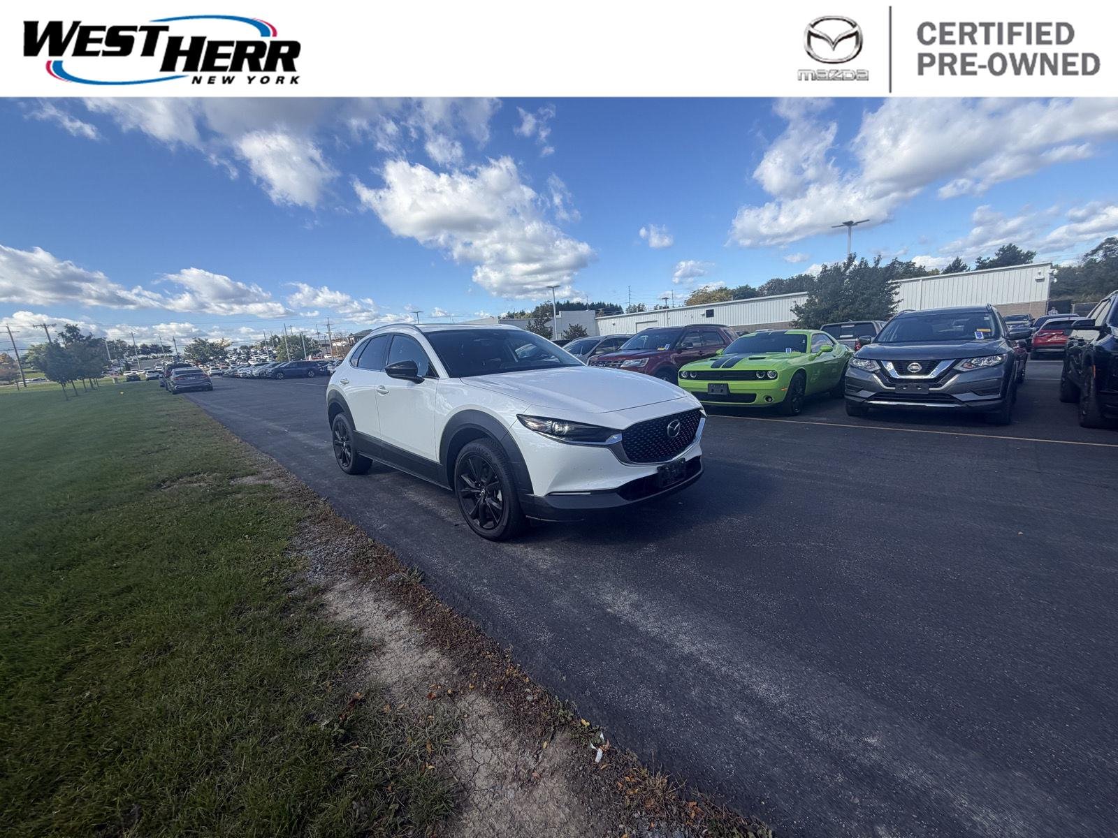 Certified Used 2023 Snowflake White Pearl Mica Mazda 2.5 Turbo Premium Package image 1