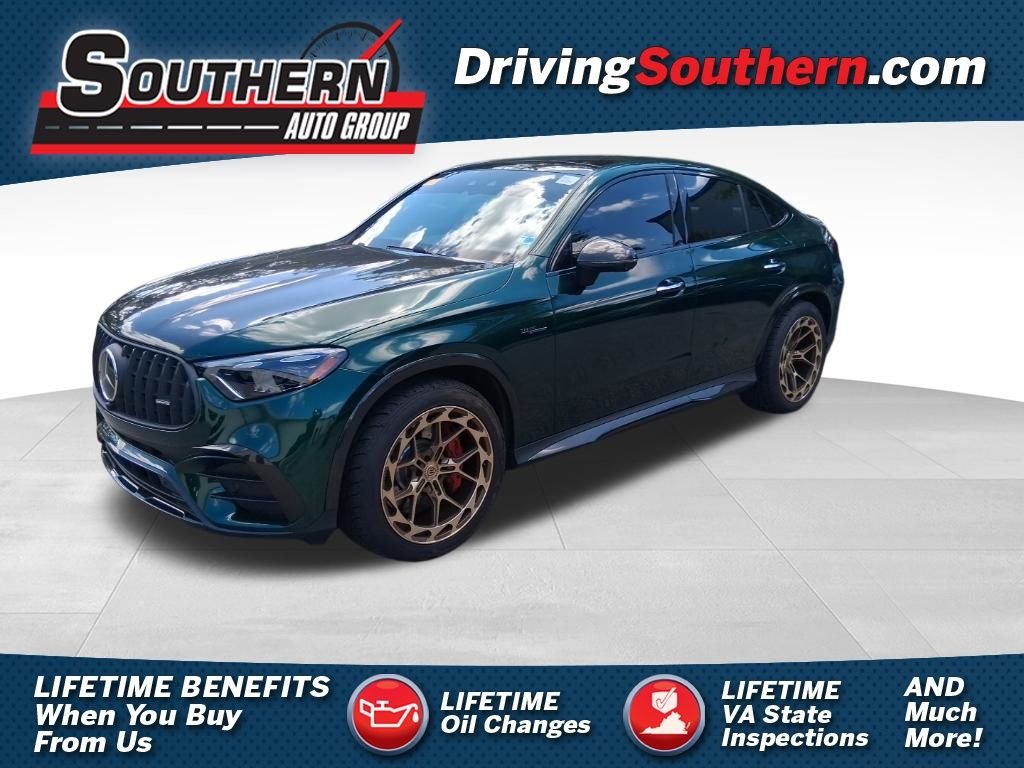 Used 2025 Green Mercedes-Benz GLC 63 AMG® S E Performance Coupe image 1