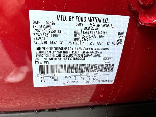 New 2026 Rapid Red Metallic Tinted Clearcoat Ford Platinum image 56