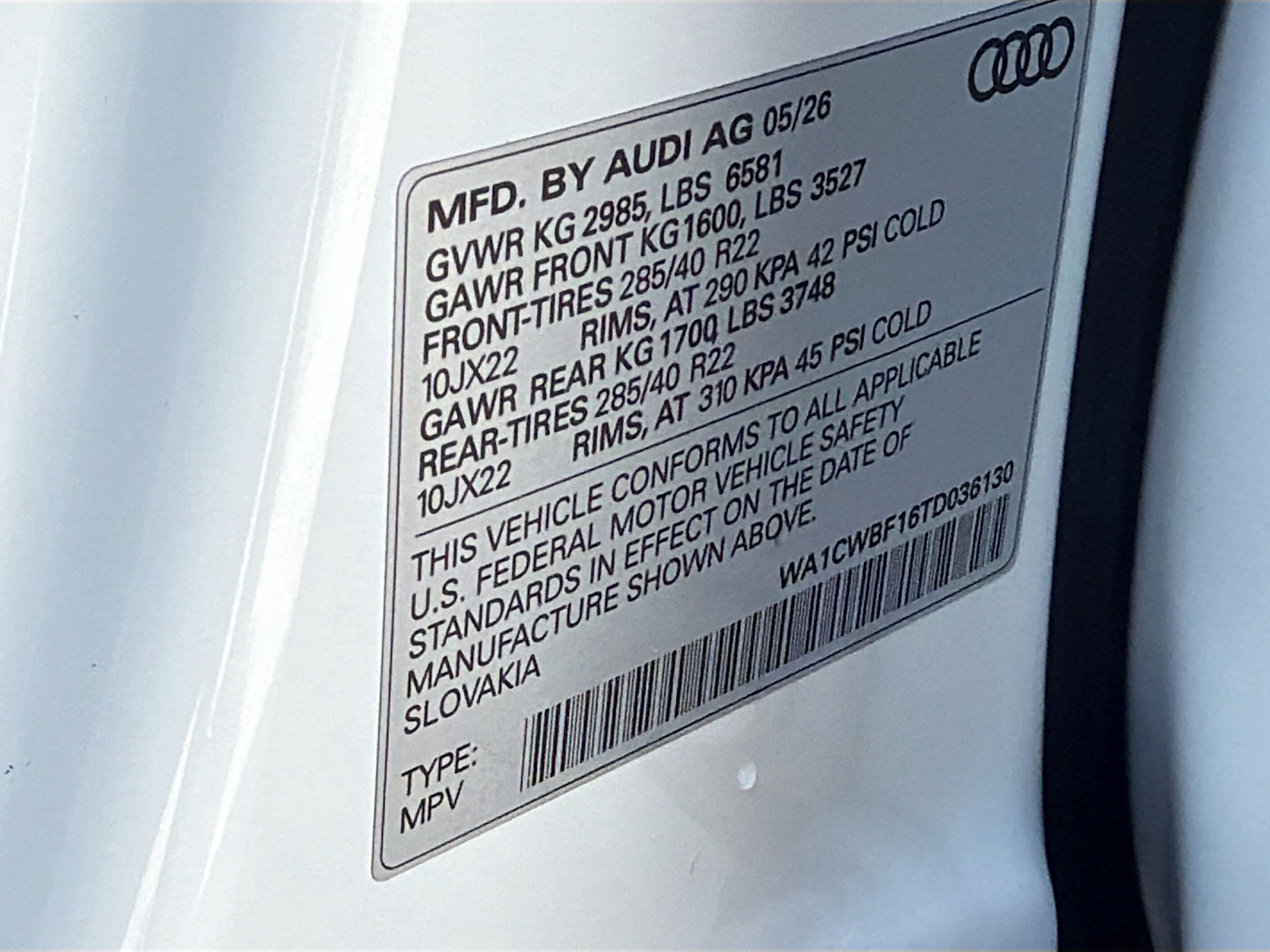 New 2026 Glacier White Metallic Audi Prestige image 42