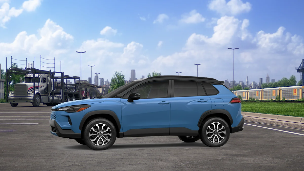 New 2026 Cavalry Blue with Jet Black roof Toyota Hybrid SE image 4