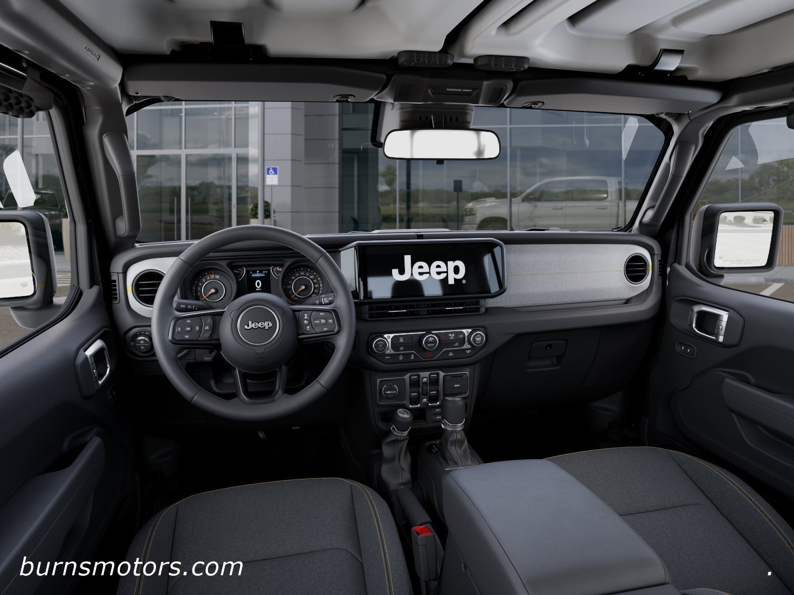 New 2026 Granite Crystal Metallic Clear-Coat Exterior Paint Jeep Sport S Dark Sky image 14