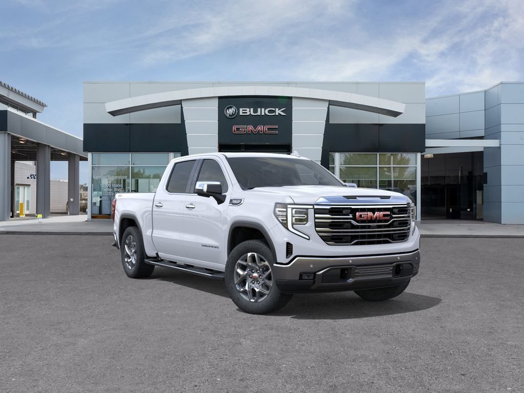 New 2026 Glacier White Tricoat GMC SLT image 1