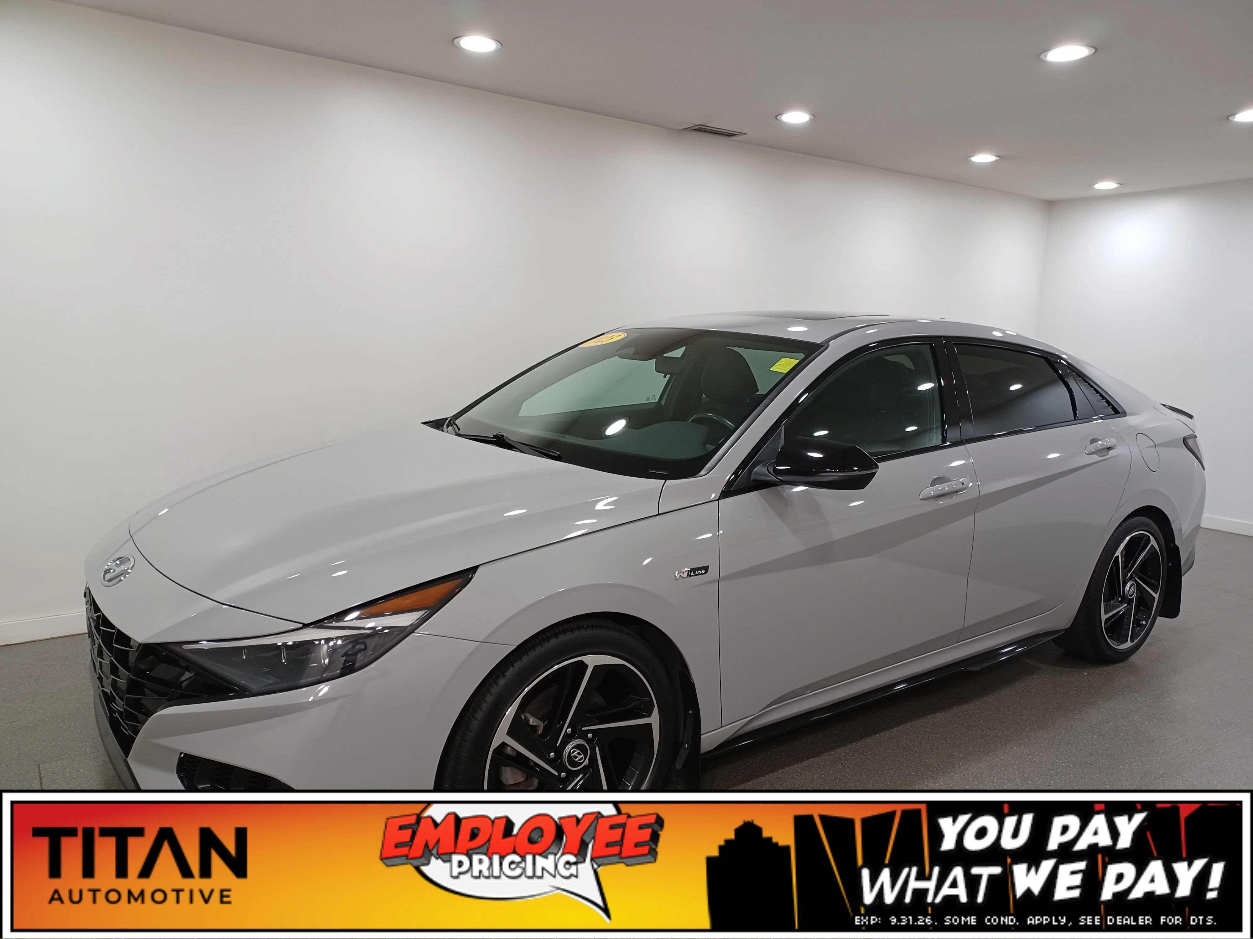 Certified Used 2023 Cyber Grey Hyundai N-Line Ultimate DCT*Adaptive Cruise | Remote Start | Nav | Htd Leather | Sunroof | Htd Wheel | BOSE image 1