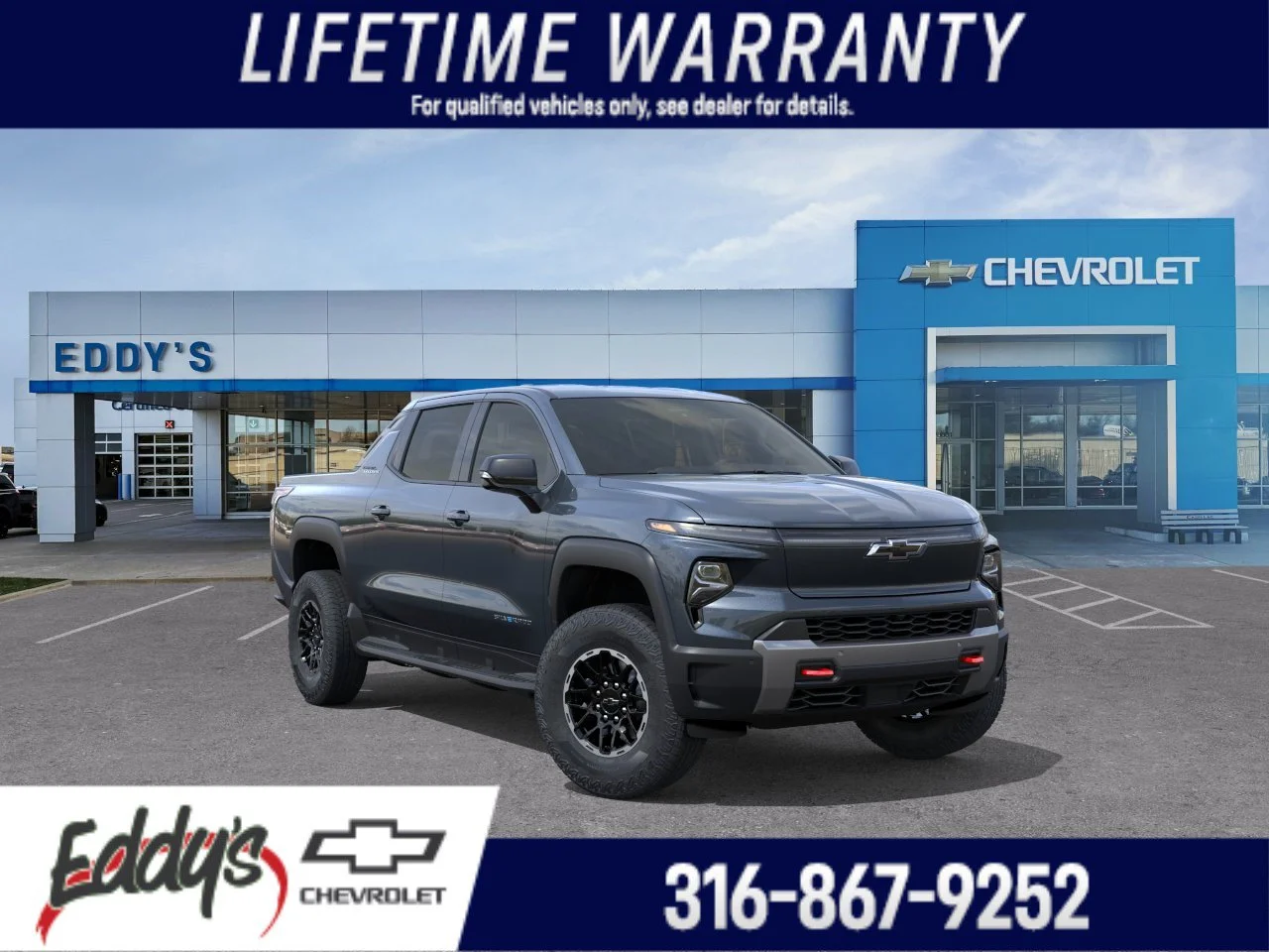 New 2026 Blue Smoke Metallic Chevrolet Extended Range Trail Boss image 1