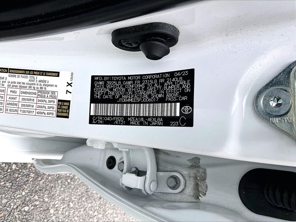 Used 2023 White Toyota LE image 36