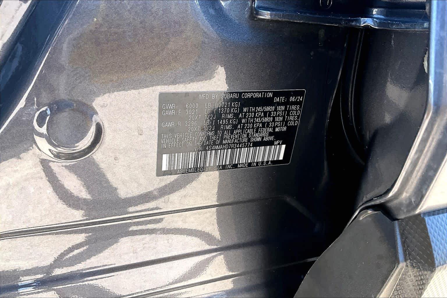 Used 2024 Magnetite Gray Metallic Subaru Onyx Edition image 33