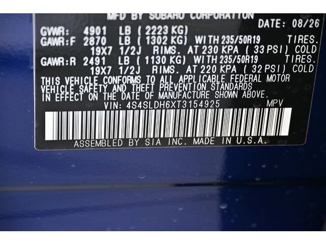 New 2026 Blue Subaru Sport Onyx Edition image 55