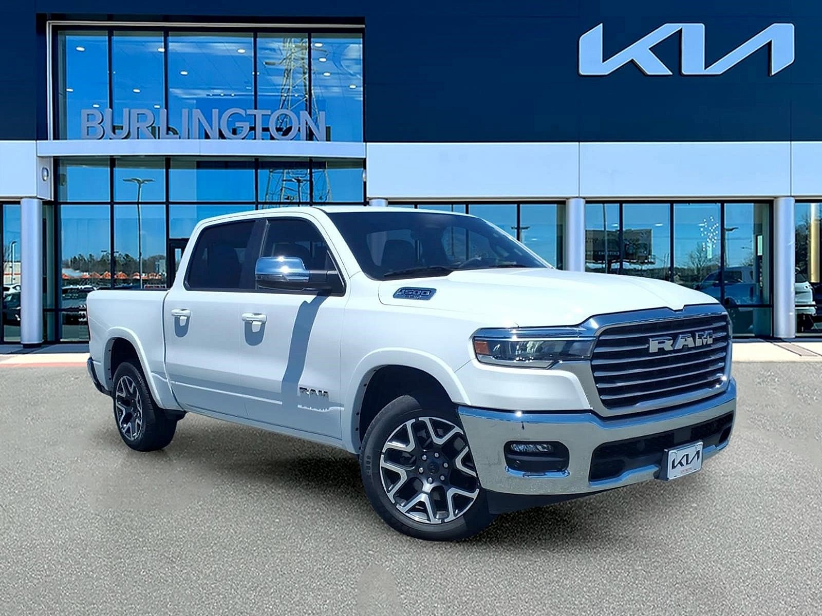 Used 2025 Bright White Clearcoat Ram Laramie Crew Cab 4x4 5