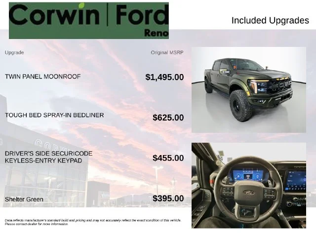 Certified Used 2026 Green Ford Raptor image 3