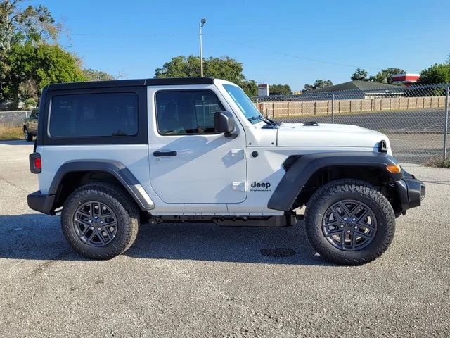 New 2026 Bright White Clear-Coat Exterior Paint Jeep Sport S image 8