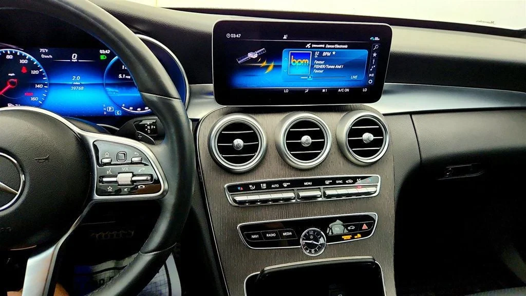 Used 2020 Black Mercedes-Benz C 300 4MATIC Sedan w/ AMG® Line & Premium Pkgs & Panorama Sunroof image 16