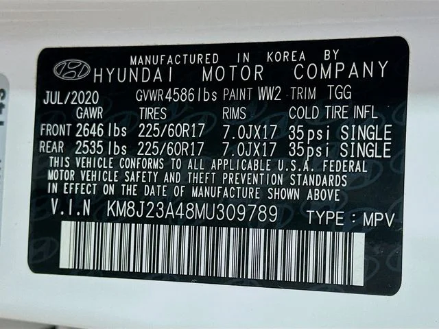 Certified Used 2021 White Hyundai SE image 25