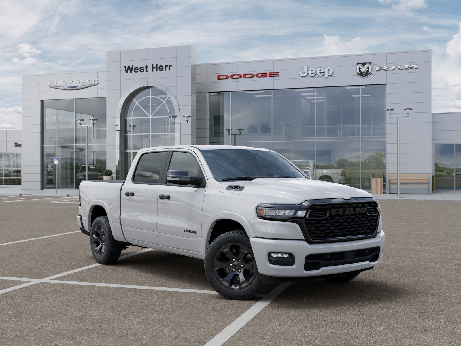 New 2026 Bright White Clear-Coat Exterior Paint RAM RAM 1500 BIG HORN CREW CAB 4X4 image 31