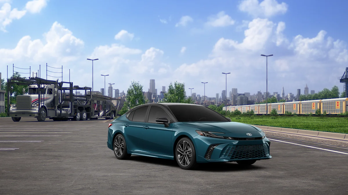 New 2027 Ocean Gem with Midnight Black Metallic roof Toyota XSE image 15