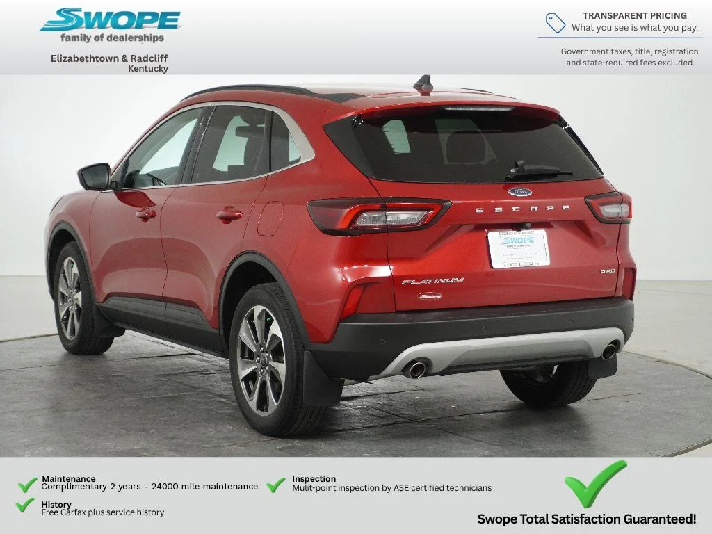 Certified Used 2023 Rapid Red Metallic Tinted Clearcoat Ford Platinum image 7