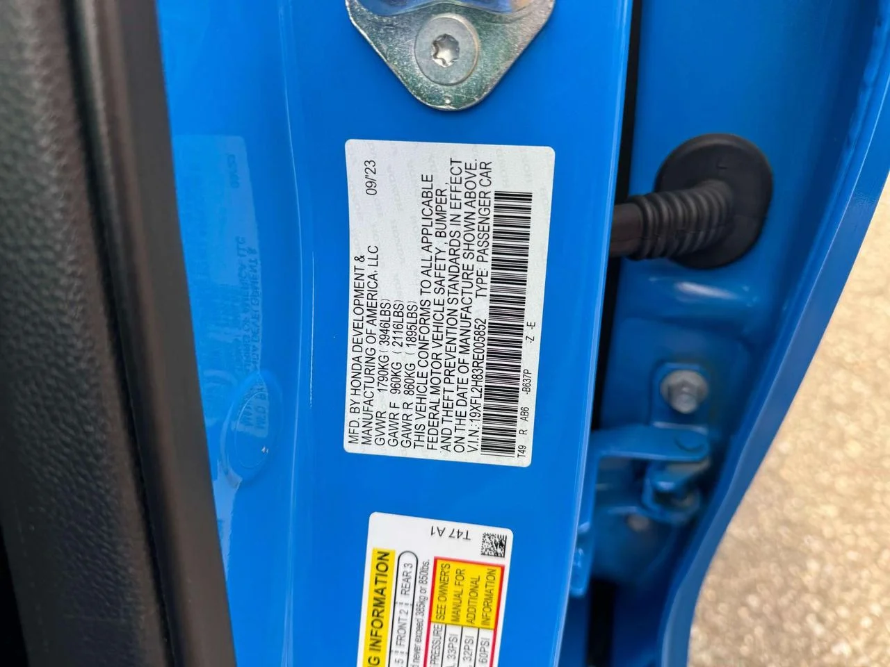 Used 2024 Boost Blue Pearl Honda Sport image 15