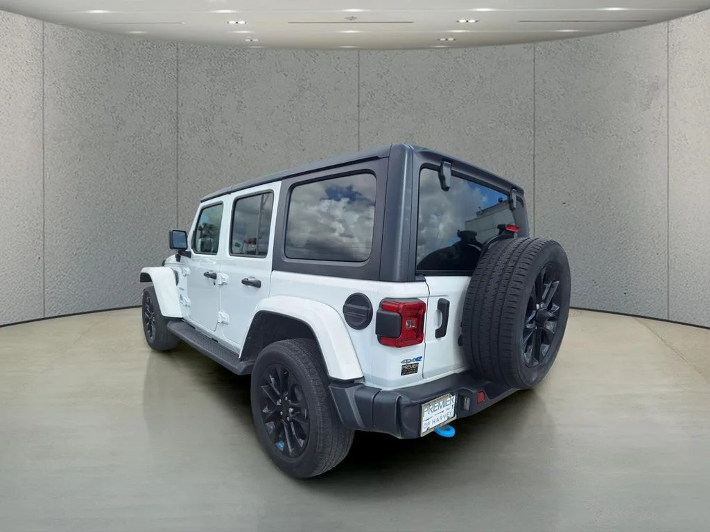 Certified Used 2023 White Jeep Sahara 4xe image 3