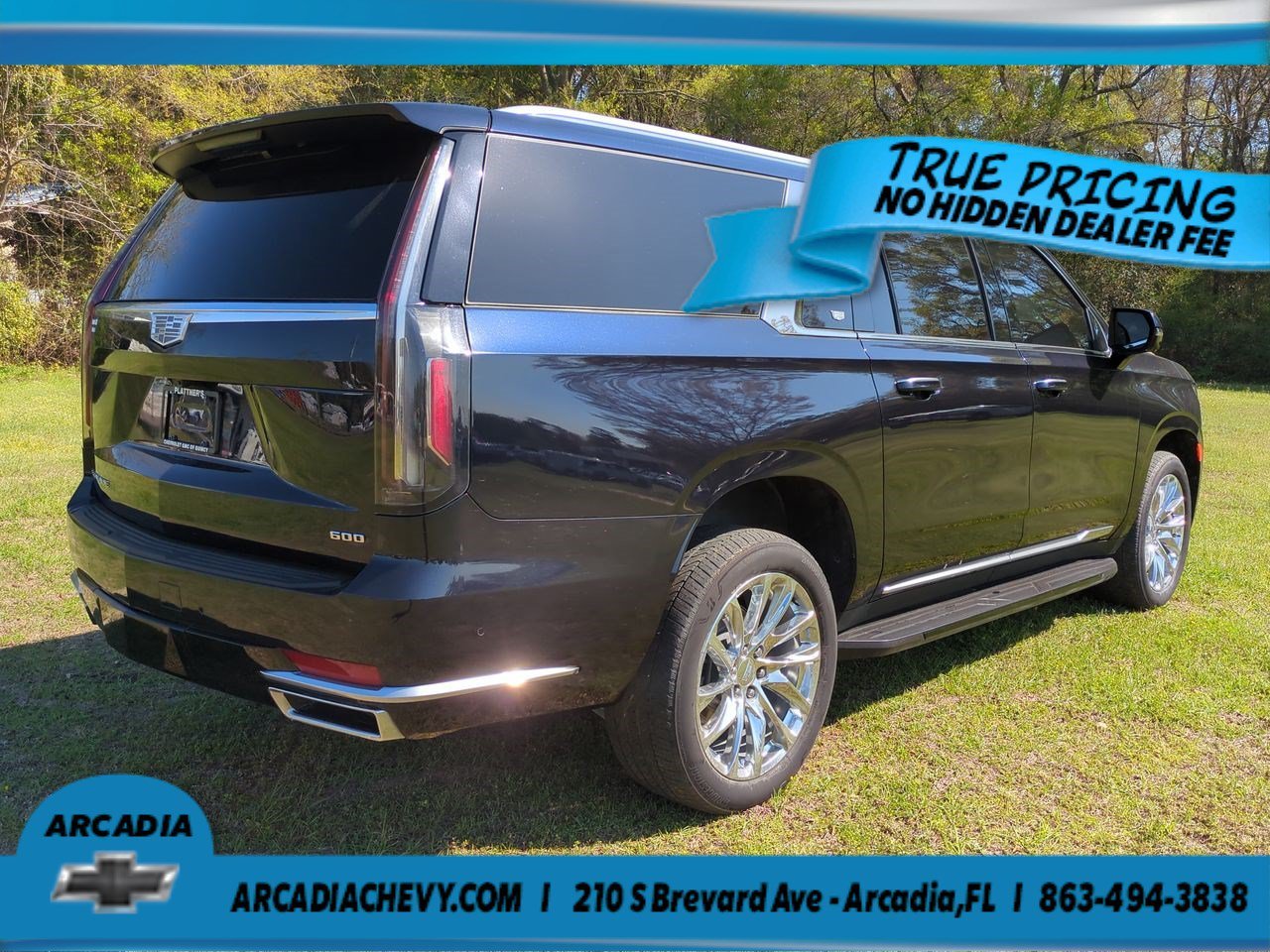 Used 2023 Dark Moon Blue Metallic Cadillac 4WD Premium Luxury image 4