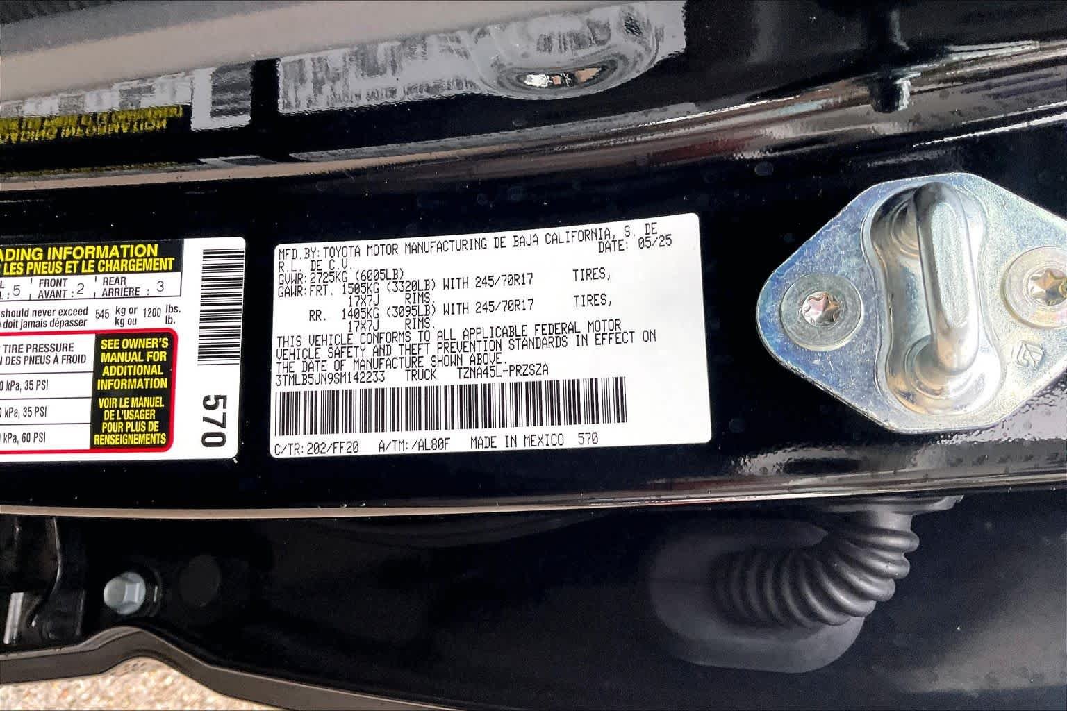 Used 2025 Black Toyota SR5 image 34