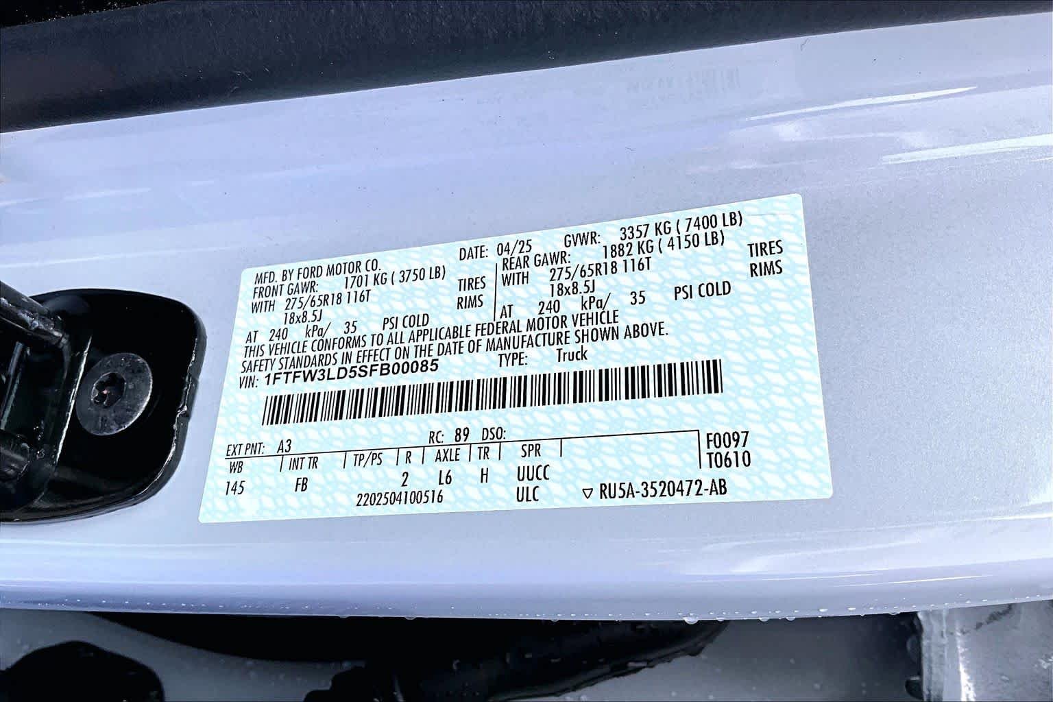 Used 2025 Space White Metallic Ford XLT image 38
