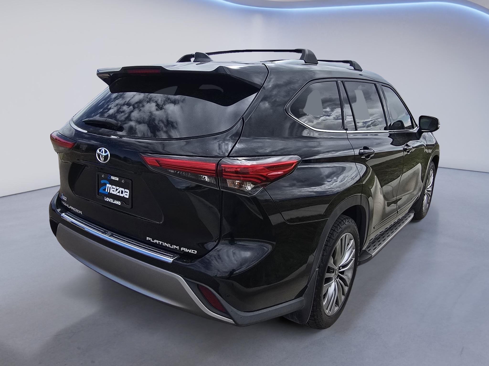 Used 2021 Midnight Black Metallic Toyota Platinum image 3