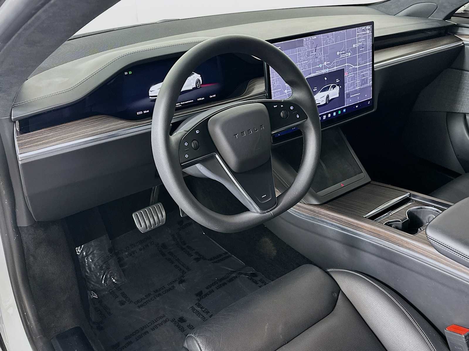 Used 2021 Pearl White Multi-Coat Tesla Plaid image 4