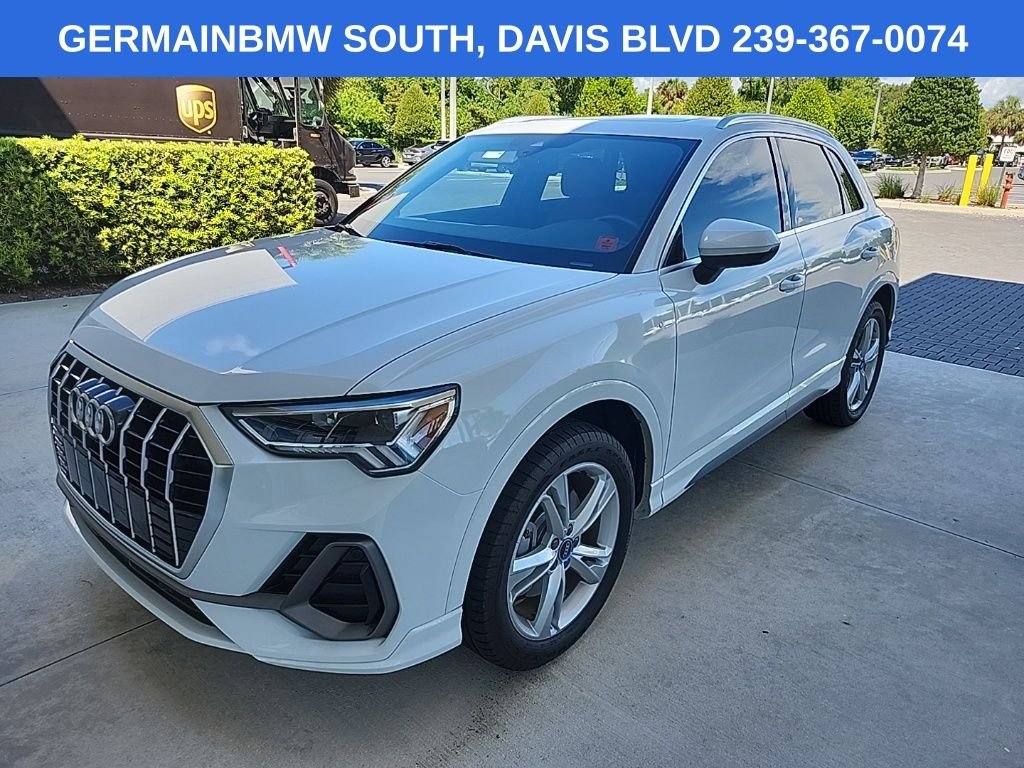 Used 2022 Glacier White Metallic Audi Premium Plus image 2