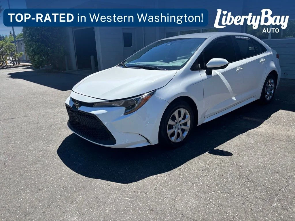 Used 2022 White Toyota LE image 2