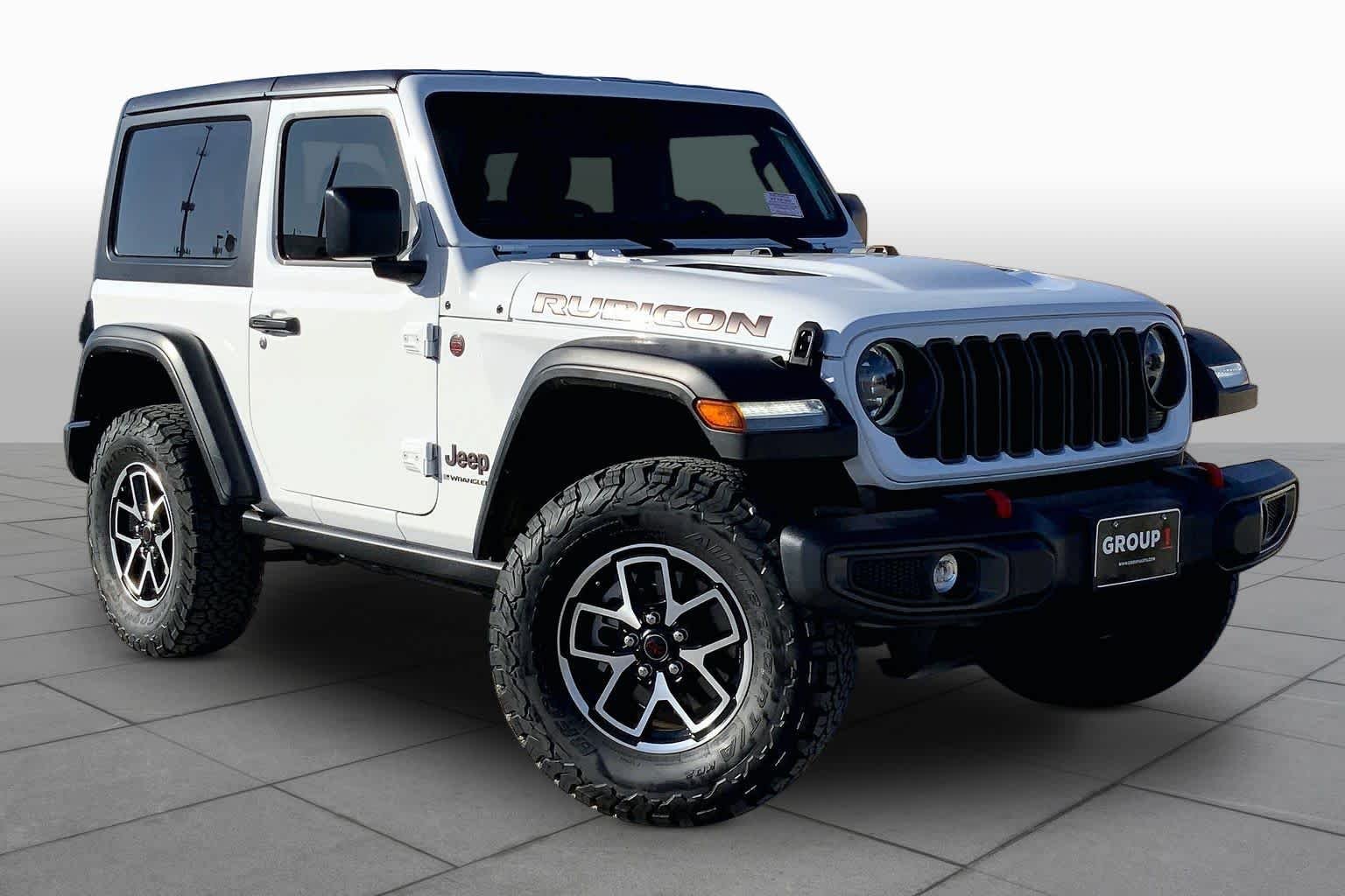 Used 2024 Bright White Clearcoat Jeep Rubicon image 3
