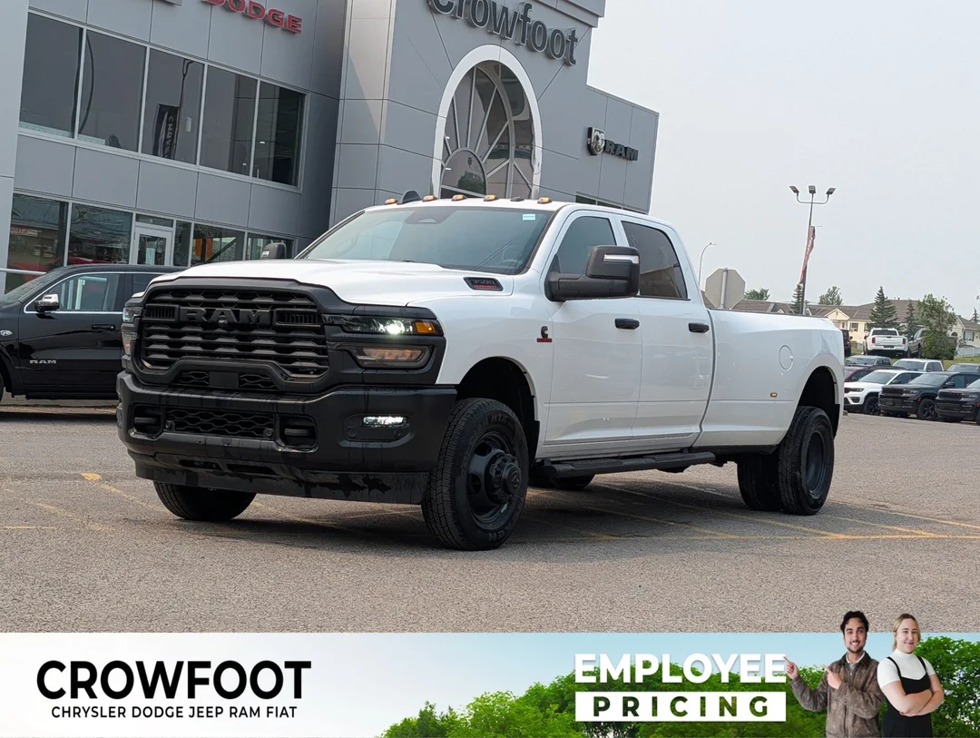 New 2026 White RAM Tradesman - - 6.7L Cummins HO Turbo Diesel - Tradesman Level 1 Pkg w/ 12 Screen - Dually & More! image 1