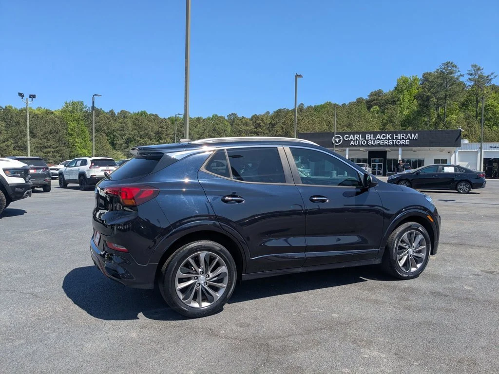 Used 2021 Dark Moon Blue Metallic Buick Preferred image 4