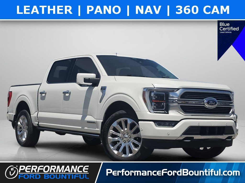 Certified Used 2022 White Metallic Ford Limited image 1