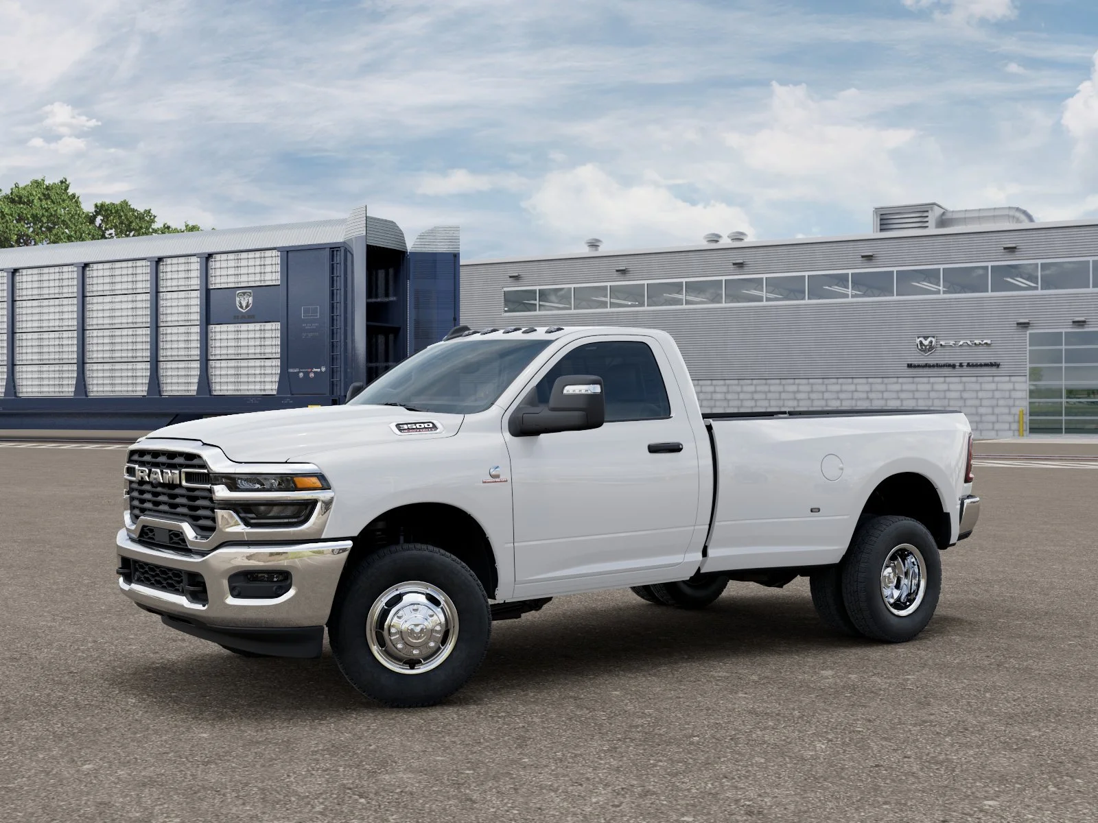 New 2026 Bright White Clear-Coat Exterior Paint RAM Tradesman image 1