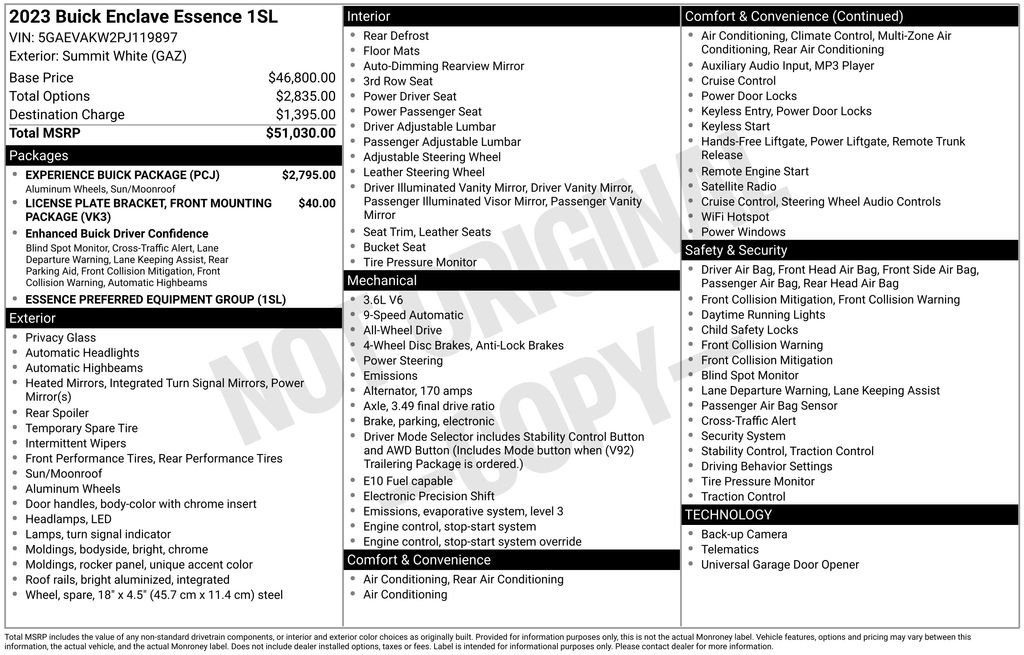 Used 2023 White Buick Essence image 25
