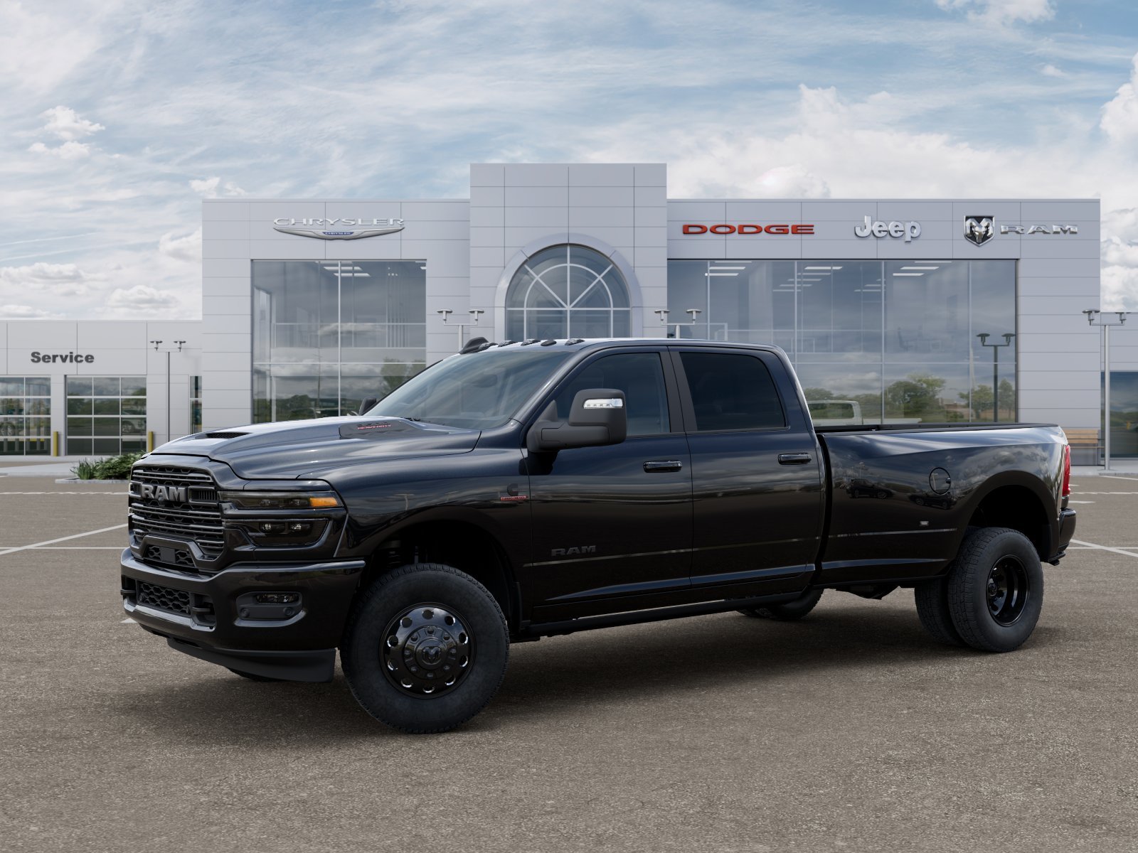New 2026 Diamond Black Crystal Pearl-Coat Exterior Paint RAM Laramie image 30