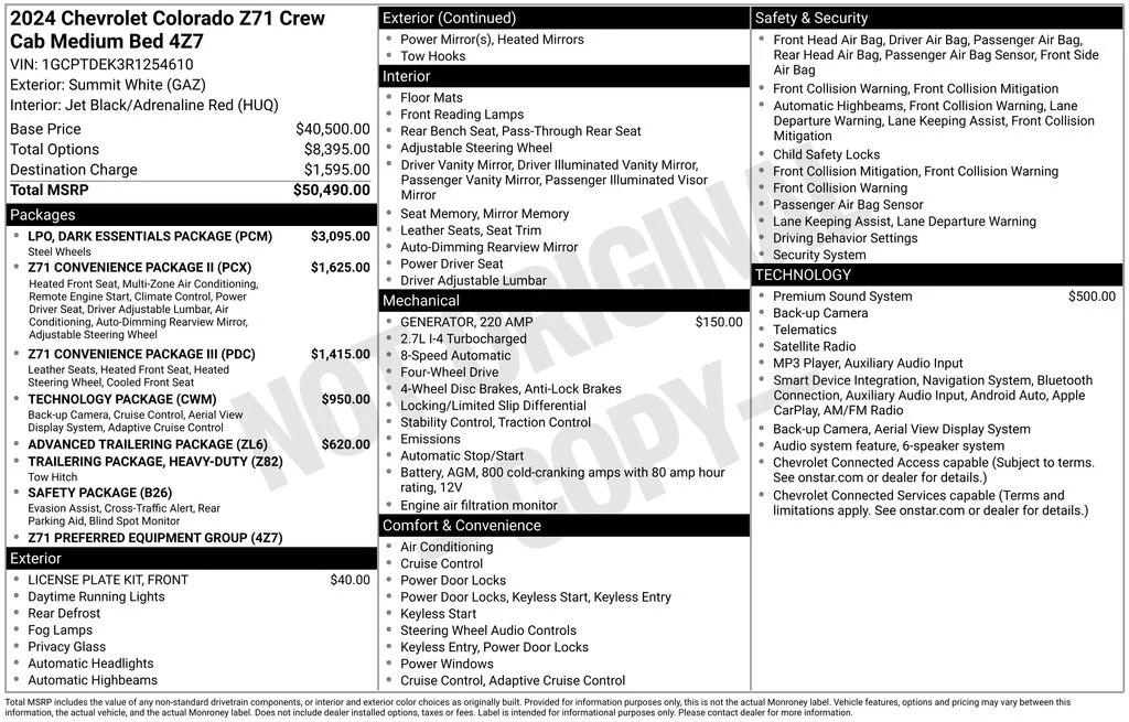 Used 2024 White Chevrolet Z71 image 4