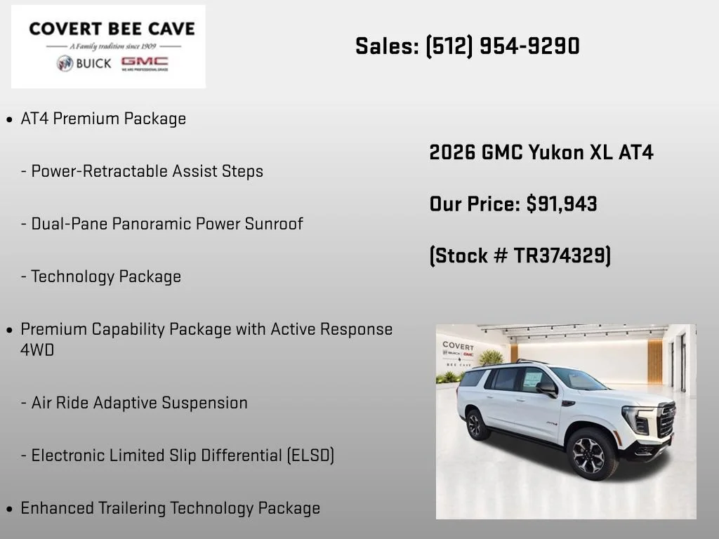 New 2026 Summit White GMC AT4 image 37