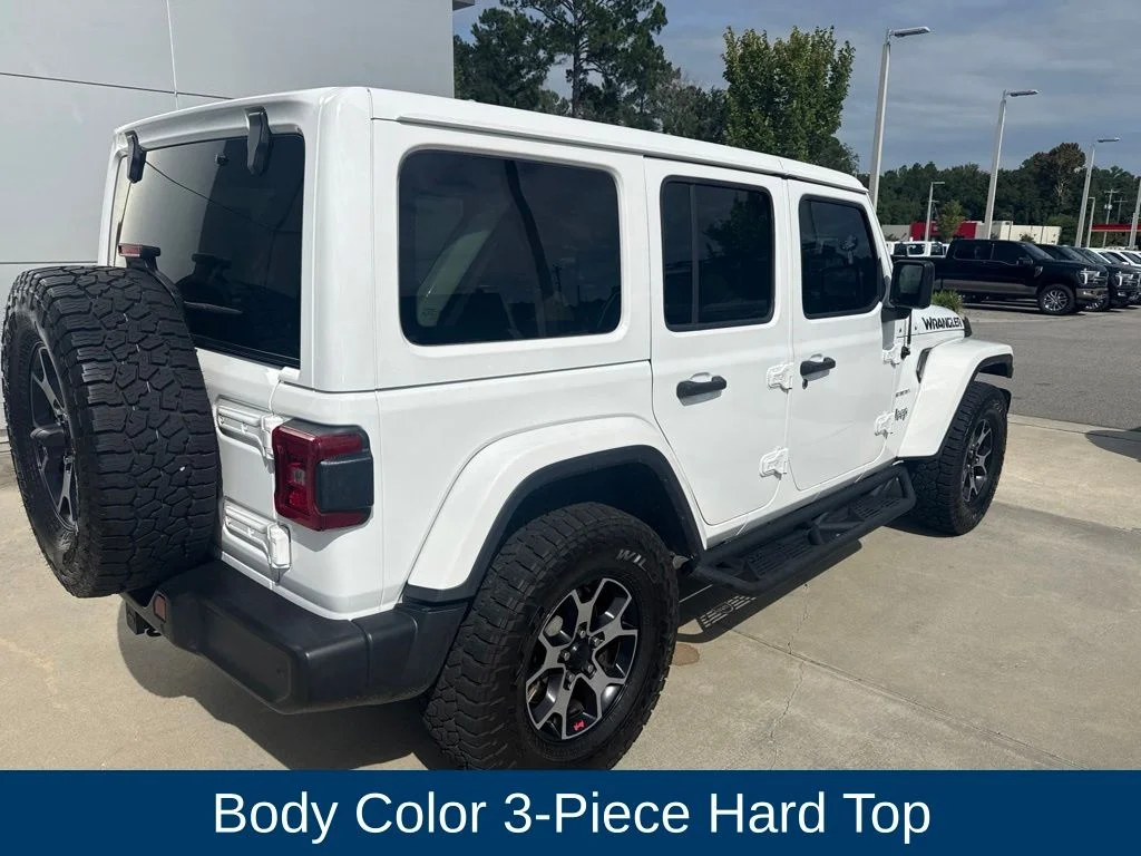 Certified Used 2018 Bright White Clearcoat Jeep Unlimited Sahara image 8