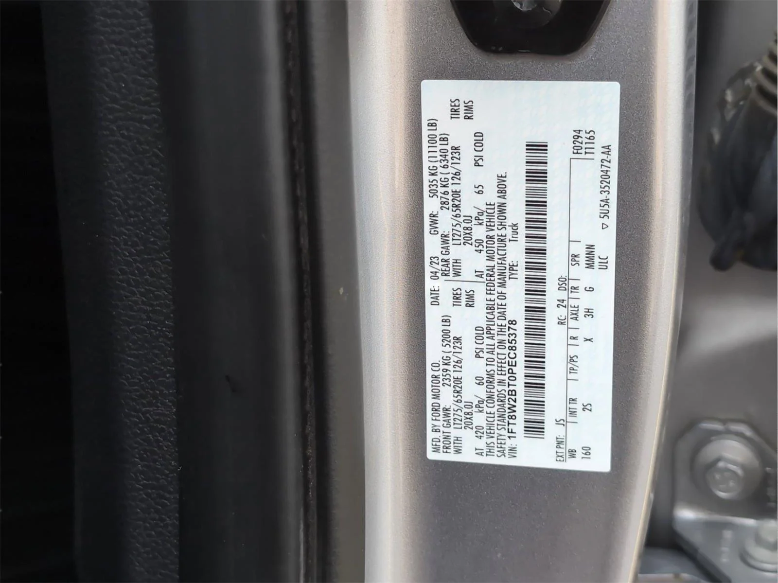 Used 2023 Iconic Silver Ford XLT image 13