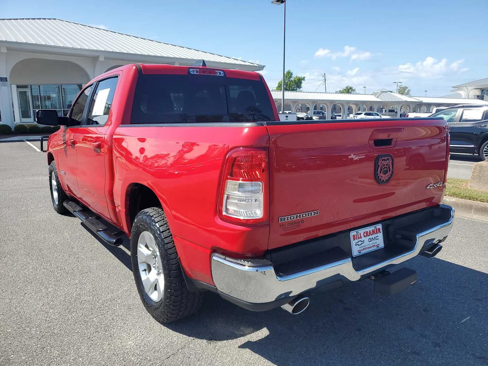 Used 2021 Flame Red Clearcoat Red Ram Big Horn image 3