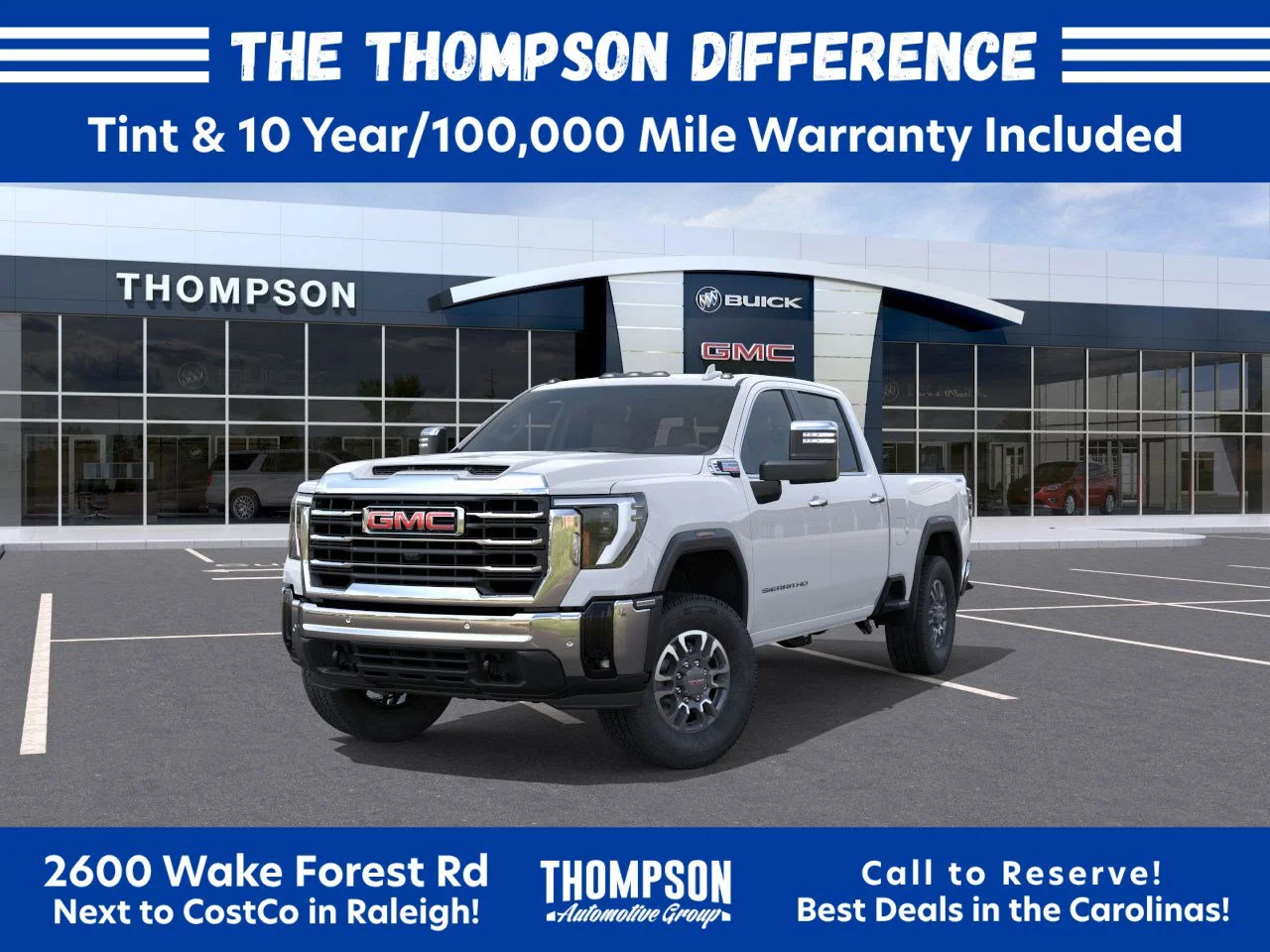 New 2026 Glacier White Tricoat GMC SLT image 8