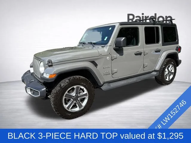 Used 2020 Sting-Gray Clearcoat Jeep Sahara image 3