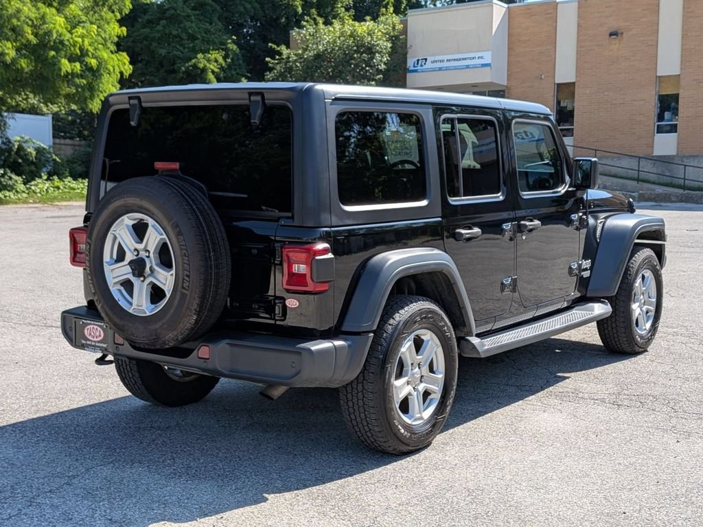Certified Used 2020 Black Jeep Unlimited Sport S image 3